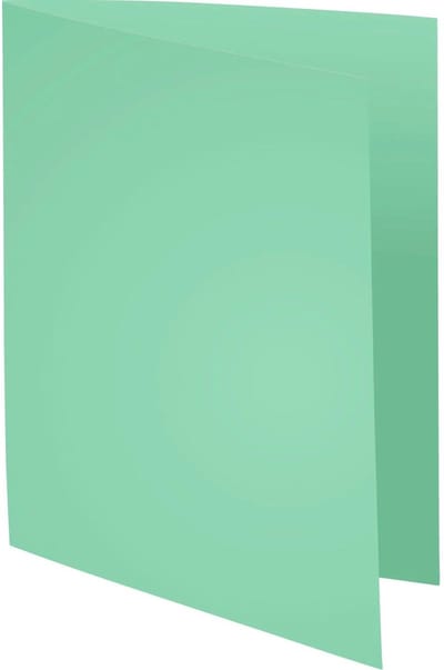 Exacompta 5x SUPER 210 Pak van 100 mappen 210g/m2 -24x32cm voor A4. - Lichtgroen - 330004E