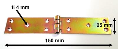 Gegalvaniseerde Scharnier 25x150mm - Robuust & Corrosiebestendig