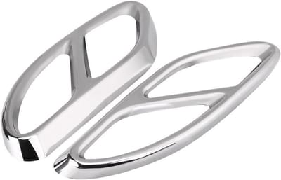 Allecta - Uitlaatsierstuk zilver voor Mercedes C-Klasse GLC B-klasse E-Klasse A-klasse
