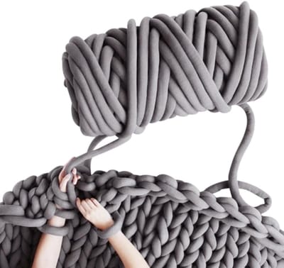 Chunky Yarn Dikke wol om met de hand te breien, breiwol, haakwol, dik garen voor beginners, plafond, tas, huisdiernester, kerstcadeaus, doe-het-zelf knutselen, 500 g/25 m