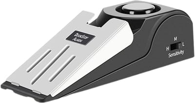 Deurstop Alarm - Reis Beveiliging - Extra Veiligheid - 120 dB Luid - 14 cm - Zwart