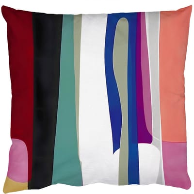 Sierkussens - Kussentjes Woonkamer - 50x50 cm - Kleurbanen - Verticaal - Kleurrijk