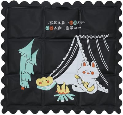 Koelmat Zonder Water - Zomerkussen Zetel - Comfort Verhogend - Directe Koeling - 37 x 37 cm - Zwart