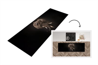 Keukenloper - Loper keuken - Schilderij - Olifant - Oude meesters - 150x50 cm - Keukenloper vinyl