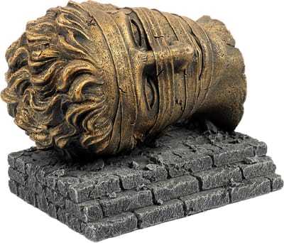 Aqua Della - Aquariumdecoratie - Vissen - Kolos Van Rhodos Hoofd 17,2x12,5x13,5cm - 1st