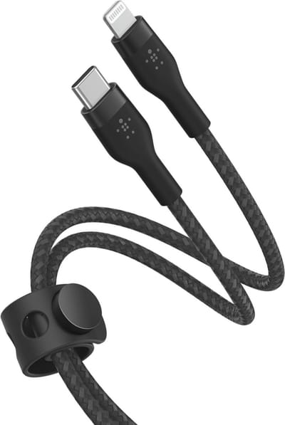 Belkin BOOST CHARGE™ Braided USB-C naar Apple iPhone Lightning - 1m - Zwart