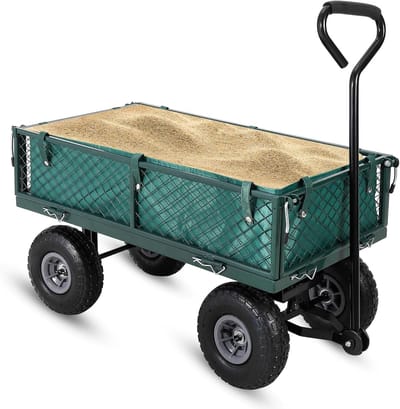 Tuinwagen - opvouwbaar - 150 kg - Oxford - Tuinkar - Bolderwagen - Bolderkar Opvouwbaar