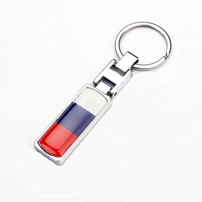 Vlag van Rusland sleutelhanger - Sleutelhanger Rusische vlag - Keychain - Russia - CHPN