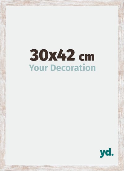 Your Decoration - Fotolijst 30x42 cm - MDF - White Wash - Catania