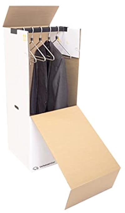 XL Kledingdoos - Garderobedoos voor Kreukvrije Opslag - Extra Sterk en Zelfsluitend - 102x50x50cm