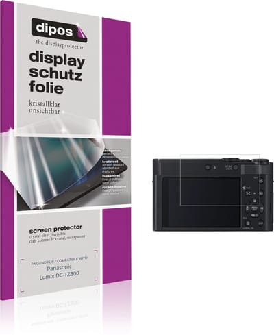dipos – 4x Beschermfolie geschikt voor Panasonic Lumix DC-TZ300 | Krasbestendige & heldere Screenprotector Ultra-Thin