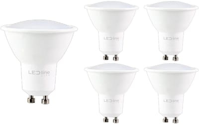 LED line LITE LED Spot GU10 - 5W (vervangt 40W) - 450lm - Ø50mm - 230V - Energiezuinig - 5 stuks