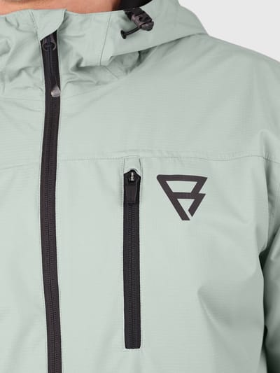 Brunotti - Weylin - Jas Jet Grey - Heren - Softshell Regenjas - 10K Water-afstotend - 8K Ademend - S