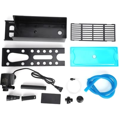3-in-1 Aquarium Bovenfilter Ultra Stil Onderwaterpomp Vis Tank Filter black