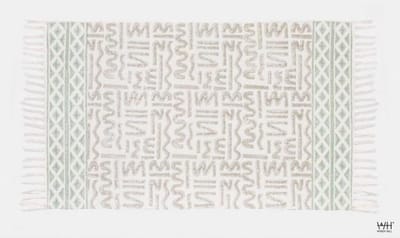 vloerkleed/tapijt/badkamermat Windy Hill Kay - 2 zijdig - 100% katoen 60*90cm