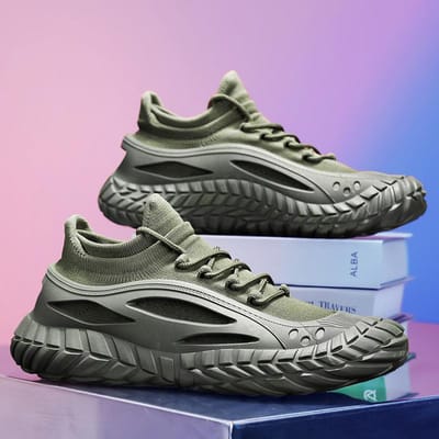 Heren Casual Sneakers Sportschoenen voor Heren Lente Herfst Veterschoenen Heren Outdoor Sport Jogschoenen Retro Gevulkaniseerde Schoenen 39 black
