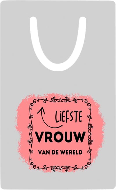 Hacebo® - liefste vrouw van de wereld metalen boekenlegger - Vriend/vriendin - de liefste vrouw - valentijnsdag - verjaardag - cadeautje voor vriendin - kado - geschenk Bladwijzer boekenleggers - 7.6 cm x 5cm
