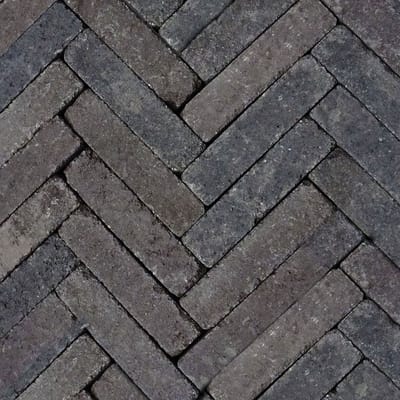 Retrostones Plus 5 x 20 x 6,4 cm tuintegel Paars/Bruin 100 stenen p...