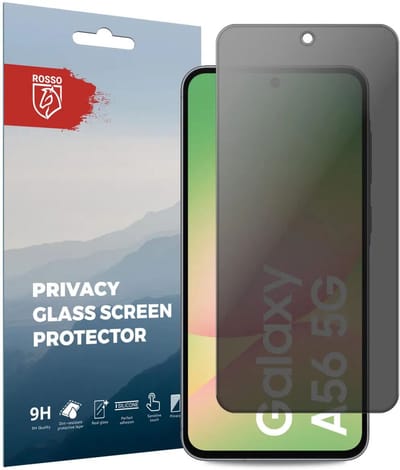 Rosso Privacy Screen Protector Geschikt voor de Samsung Galaxy A56 - 9H Gehard Glas - Case Friendly Tempered Glass - Eenvoudige Installatie