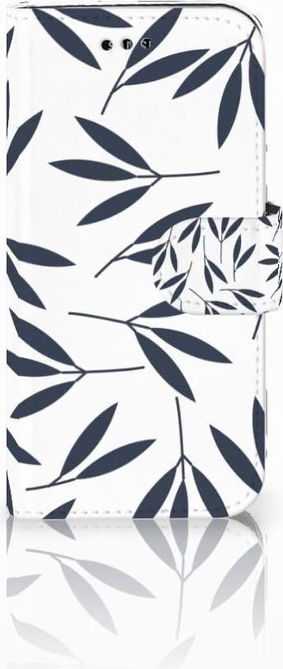 Samsung Galaxy A3 2017 Hoesje Leaves Blue