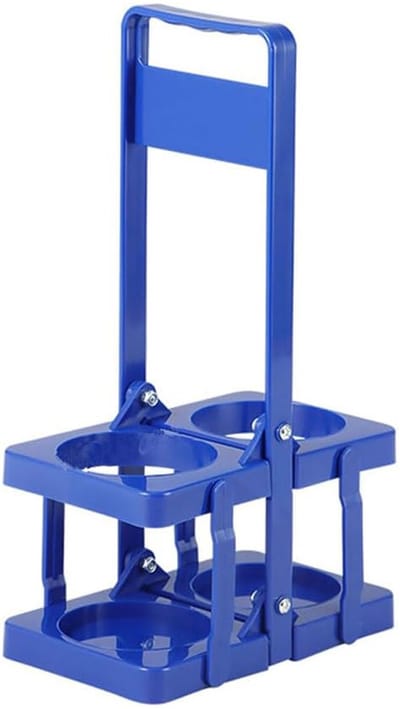 Bekerhouder - Biertray -Draagbare drankhouder-herbruikbare blauwe bierfles koffiebekerhouder-bierfles drankhouder voor bezorging- bekerhouders-2 gaten en handvat -voor catering-restaurant- reizen-auto