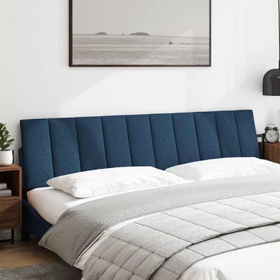 vidaXL - Hoofdbordkussen - "Hanko" - 200 - cm - stof - blauw