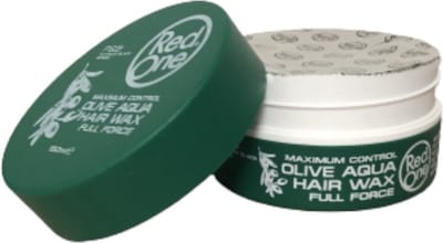 Red One Haar Styling Wax - 150 ml. - Olive - Aqua Hair Gel Wax - Voordeelverpakking 12 stuks