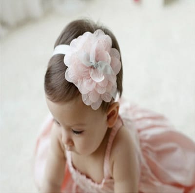 Hiden - Kinder Bloemen Hoofdband - Haarband - Haar Decoratie - Haaraccessoires - Beauty & Verzorging - 0 t/m 2 jaar - Grote Bloem