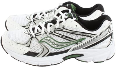 Saucony Ride Millennium - Maat 42.5 - White / Silver / Green - Sneakers Unisex