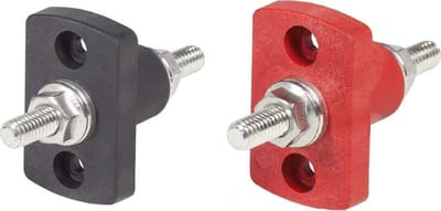 Terminal doorvoer (schroef: 3/8 - 16, lengte: 50,8 x 31,75mm, stroom: 250A) zwart (BS2203)