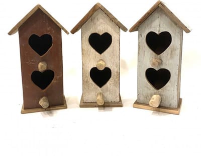 Birdhouse 2-hearts Vogelhuisje