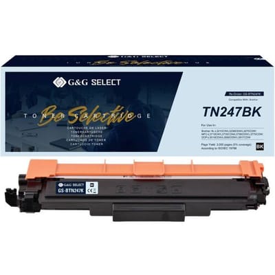 G&G Toner vervangt Brother TN-247BK Compatibel Zwart TN-247BK GS-BTN247K