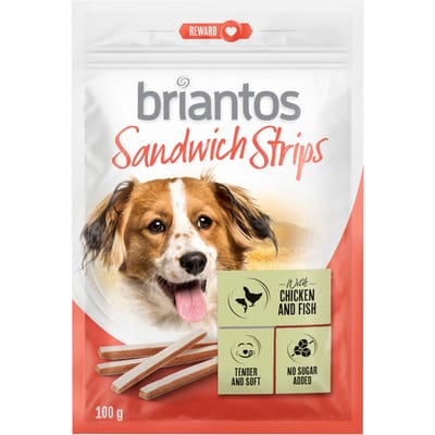Briantos Sandwich Strips voor honden - 2 x 100 g