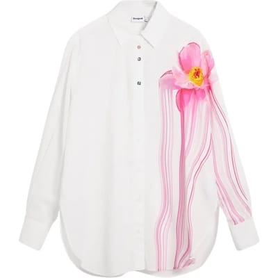 Dameshemd met lange mouwen Desigual Gloss