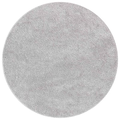 vidaXL - Antislip - Shaggy - Tapijt - Grijs - 90 - x - 90 - cm - PP