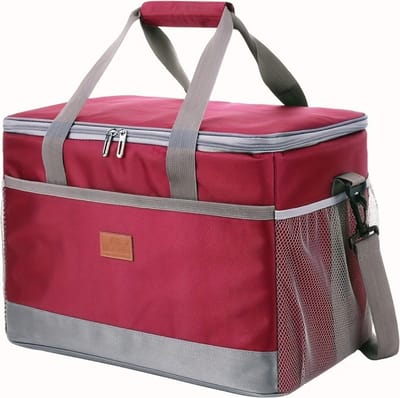 Livano Picknickmand - Picknickmanden - Piknik - Pick Nick - Picknicktas - Mand - Lunchbox - Zomer - Rood