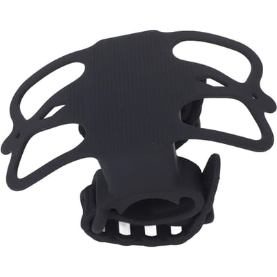 Support de téléphone pour vélo Double bande en silicone Stable Antichoc Support de téléphone pour guidon pour Route Montagne black
