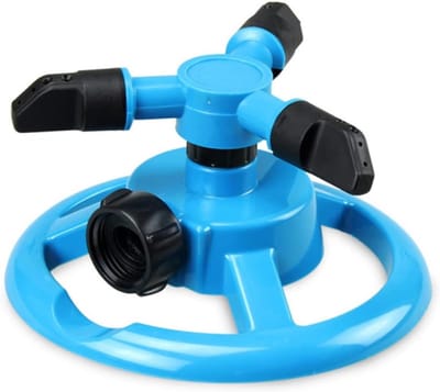 Draaibare tuinsproeierarm Automatische irrigatie voor gazon- tuin- dekking M² Blauw