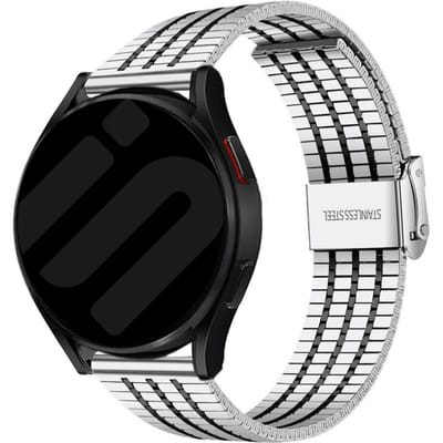 Huawei Watch GT 5 - 46mm roestvrij stalen band (zilver/zwart)