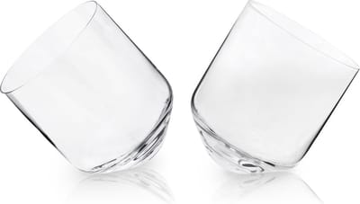 Viski Rolling whiskeyglas - Kristal - 354ml - 2 stuks