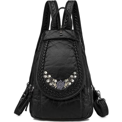 Modieuze Rugzak voor Dubbel Gebruik voor Vrouwen Nieuwe Stijl Koreaanse Stijl Mode Crossbody Borsttas Zacht Leer Mini Dames Kleine Rugzak