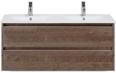 Dante Badmeubelset 120 cm - Tabacco - Keramische Wastafel Wit Enjoy