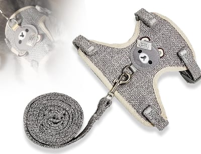 Dailygoods- Konijnenriem Verstelbaar - Konijnen Accessoires - Hondenriem met Harnas - Kattenriem voor Kleine Dieren - Outdoor Wandelen - Elastische Riem - Huisdierharnas