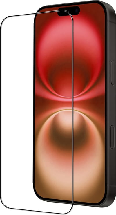 Screenprotector - Geschikt voor Apple iPhone 16 - Full Cover - Beschermglas - Gehard Glas - Tempered Glass - Screen Protector