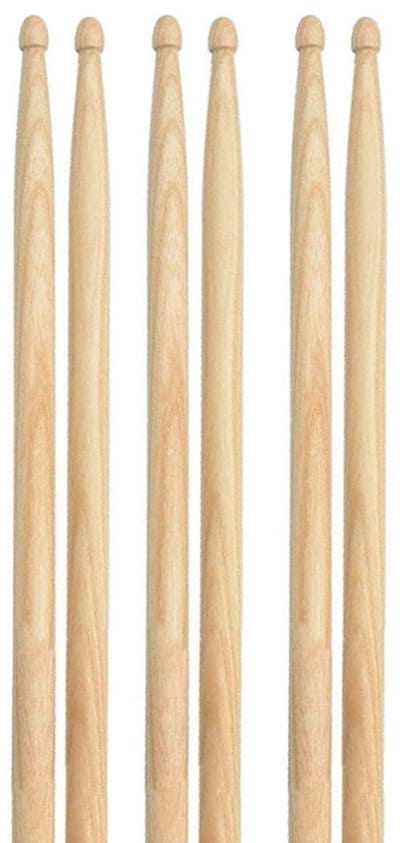 muziekinstrumenten-3 Paar 5A Drumstokken Esdoornhout - 40cm voor Studenten, Beginners & Percussie-Belle's product
