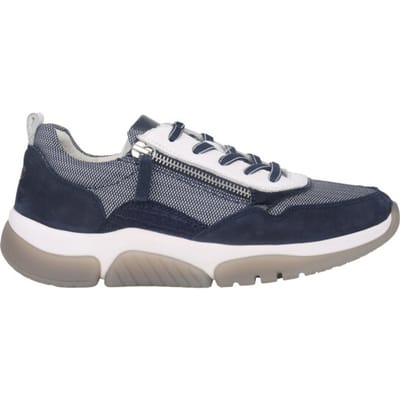 Gabor rollingsoft sensitive 66.938.46 - dames rollende wandelsneaker - Blauw - maat 38.5 (EU) 5.5 (UK)