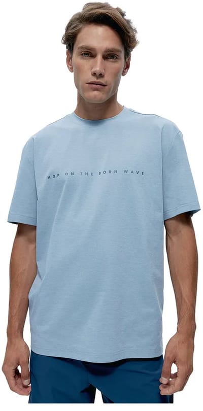 Born Living Yoga Venetta T-shirt Met Korte Mouwen Blauw S Man