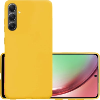 Hoesje - Geschikt voor Samsung Galaxy A54 - Sterk & Shockproof - Hoes Cover - Siliconen Case - Geel
