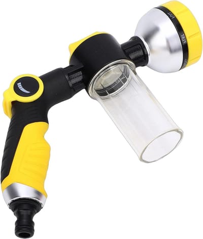 Autowasmondstuk Tuinslang - Sproeier Mondstuk - Auto Reinigen - 8 Straalmodi - 30 x 22 x 7 cm - Zwart