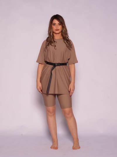 Semi Burkini DINA BROWN L